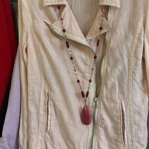 Vibrant Ruby, costume jewelry necklace.